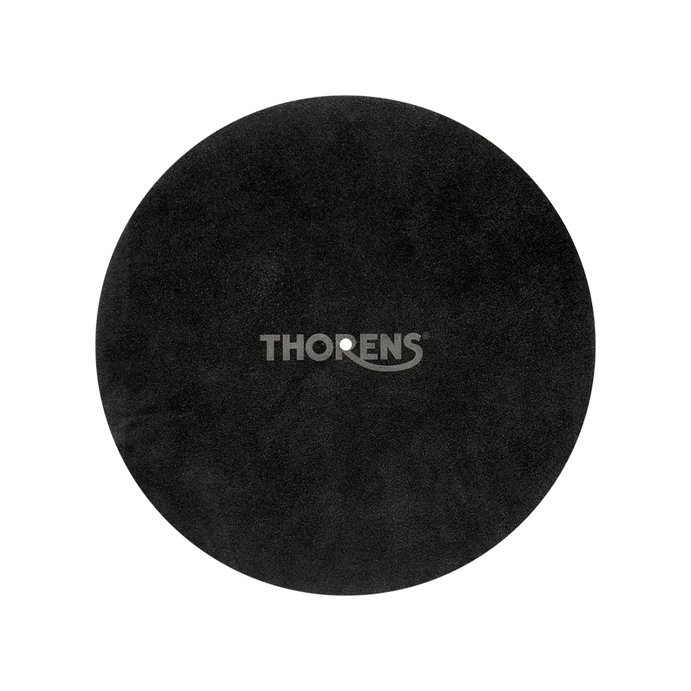 Мат для проигрывателей винила Thorens leather Turntable mat Black - 1